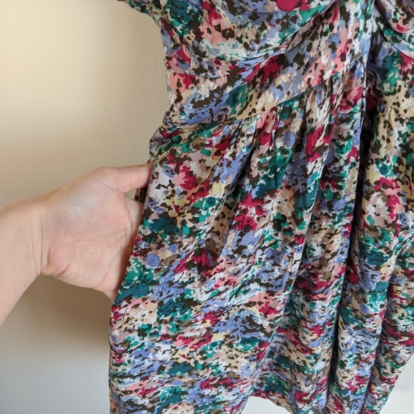 BCBGENERATION floral strappy mini dress sz 10 - Picture 5 of 7